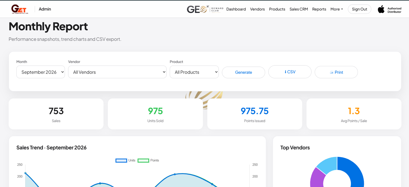 GE Tradecom Web Suite PHP Laravel development
